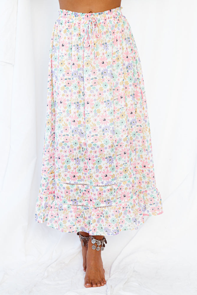 Hey There Vacay Maxi Skirt Pink-Roy Dress