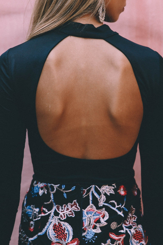 Magnitude Bodysuit Black-Roy Dress