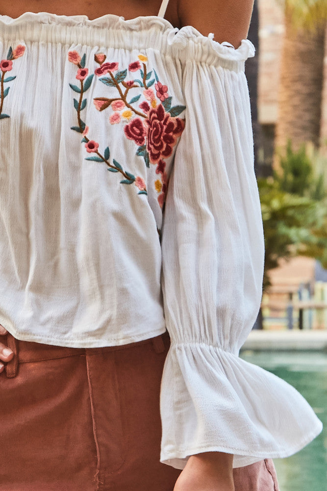 Maja Crop Top White-Roy Dress