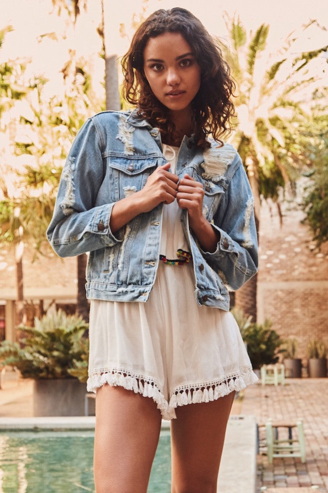 Freja Jacket Denim-Roy Dress
