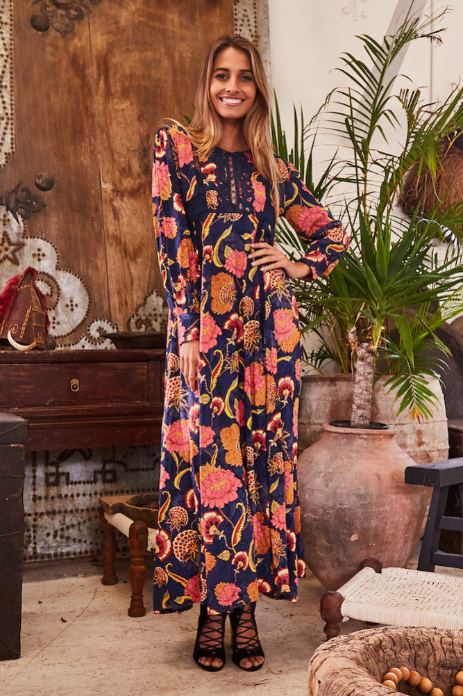 Namaste Maxi Dress-Roy Dress