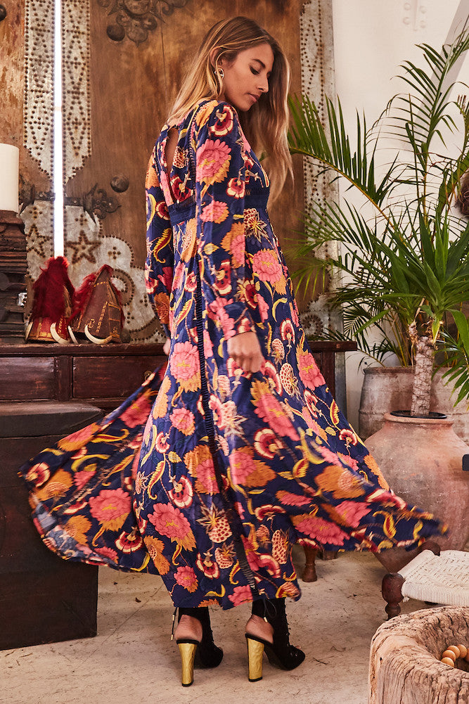 Namaste Maxi Dress-Roy Dress