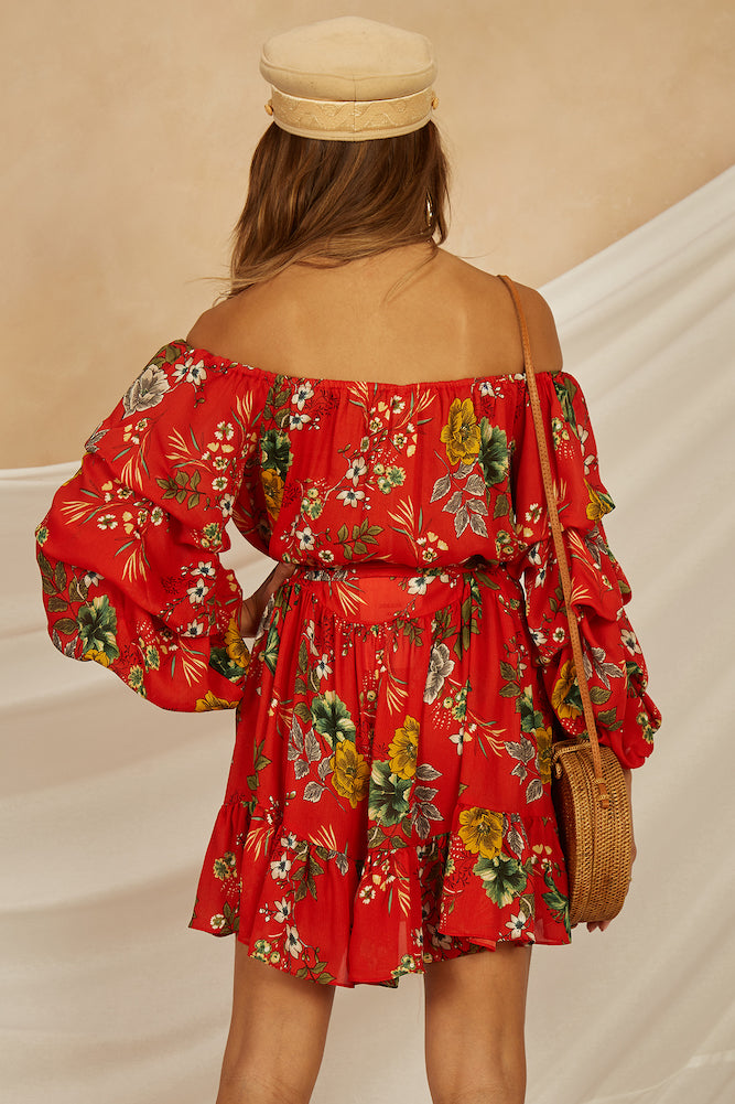 Contento Dress Red-Roy Dress