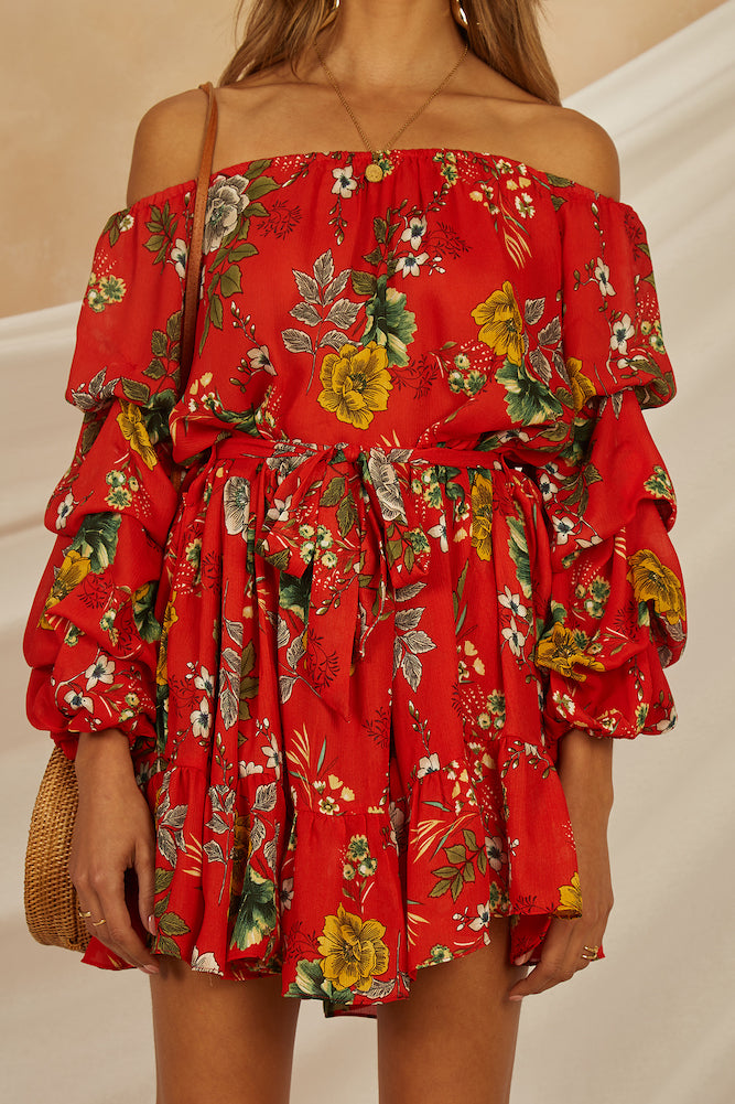 Contento Dress Red-Roy Dress