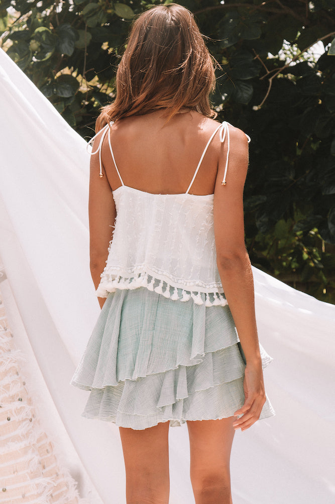 Acanto Crop Top White-Roy Dress