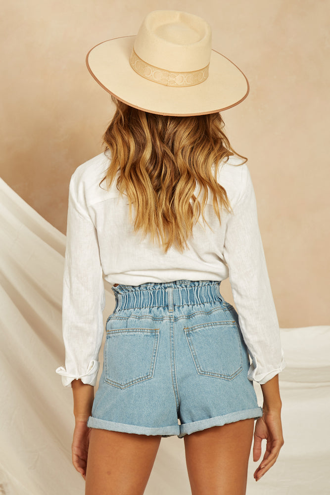 Crusader Denim Shorts Blue-Roy Dress