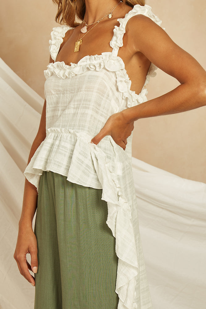 San Mateo Cami White-Roy Dress