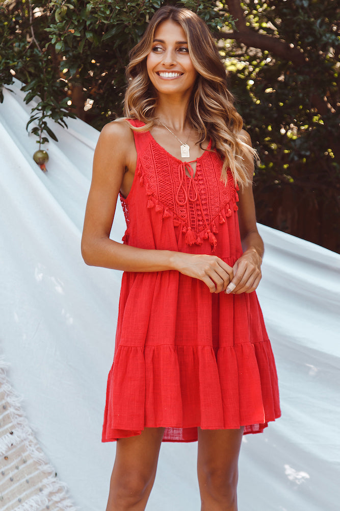 Almost Home Dress Red-Roy Dress
