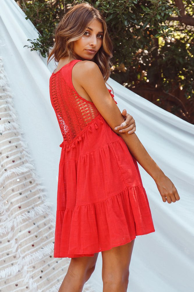 Almost Home Dress Red-Roy Dress