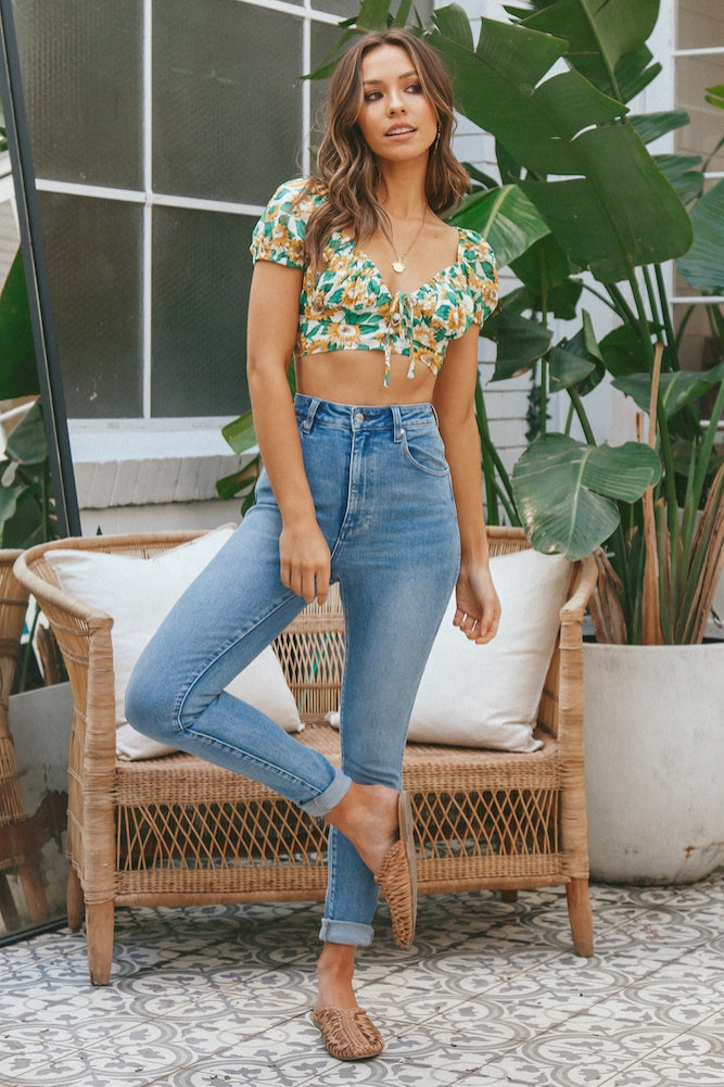 White Lies Crop Top-Roy Dress