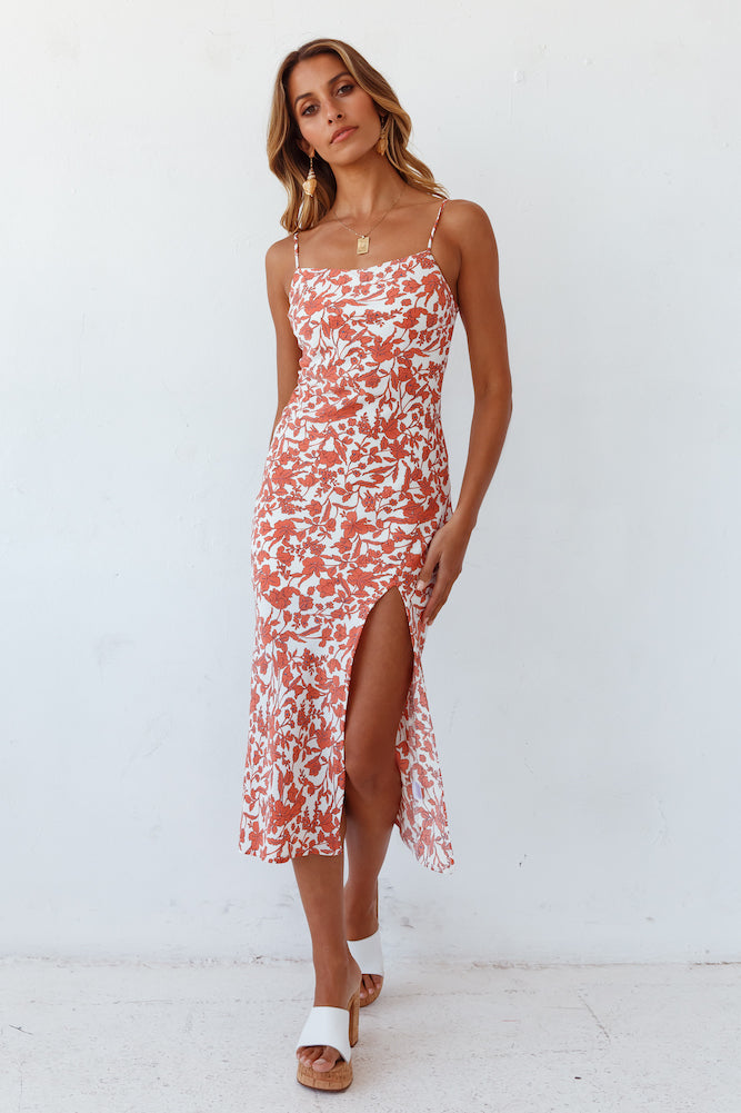 Amber Gaze Midi Dress-Roy Dress