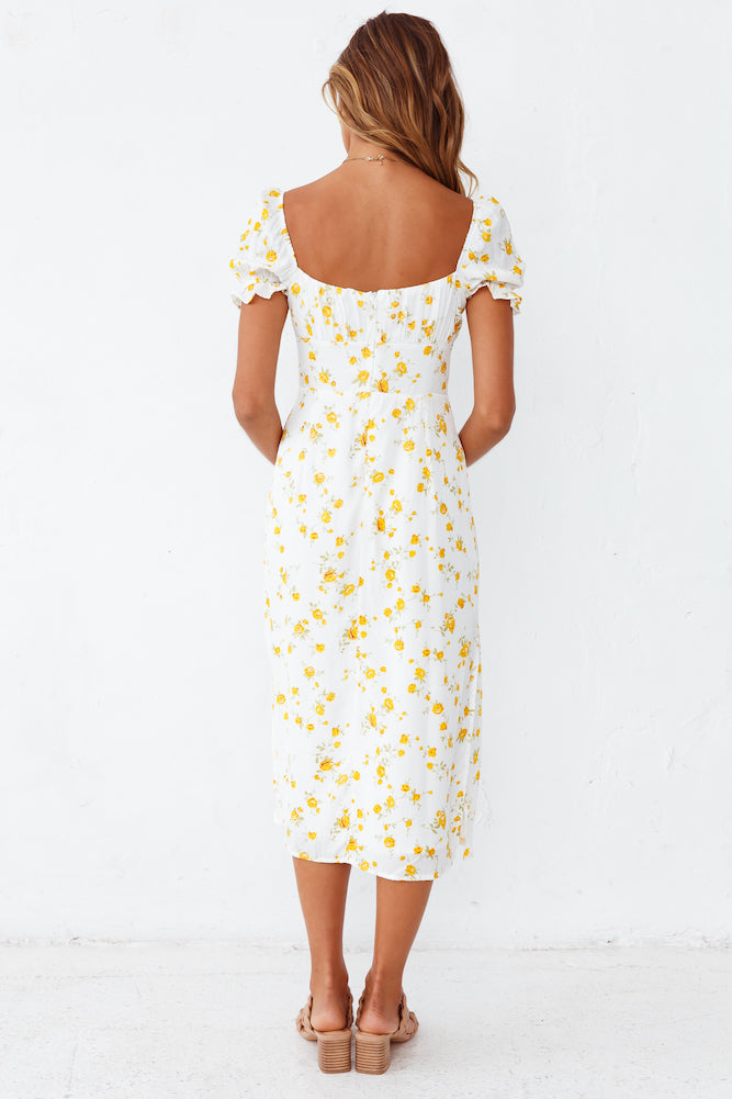 Fields Of Gold Midi Dress-Roy Dress