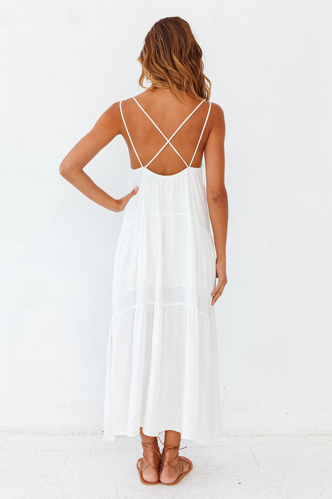 Carbell Maxi Dress White-Roy Dress