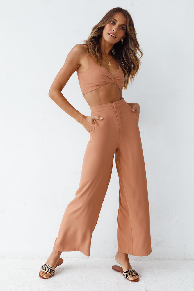 Everywhere You Are Crop Top Tan-Roy Dress