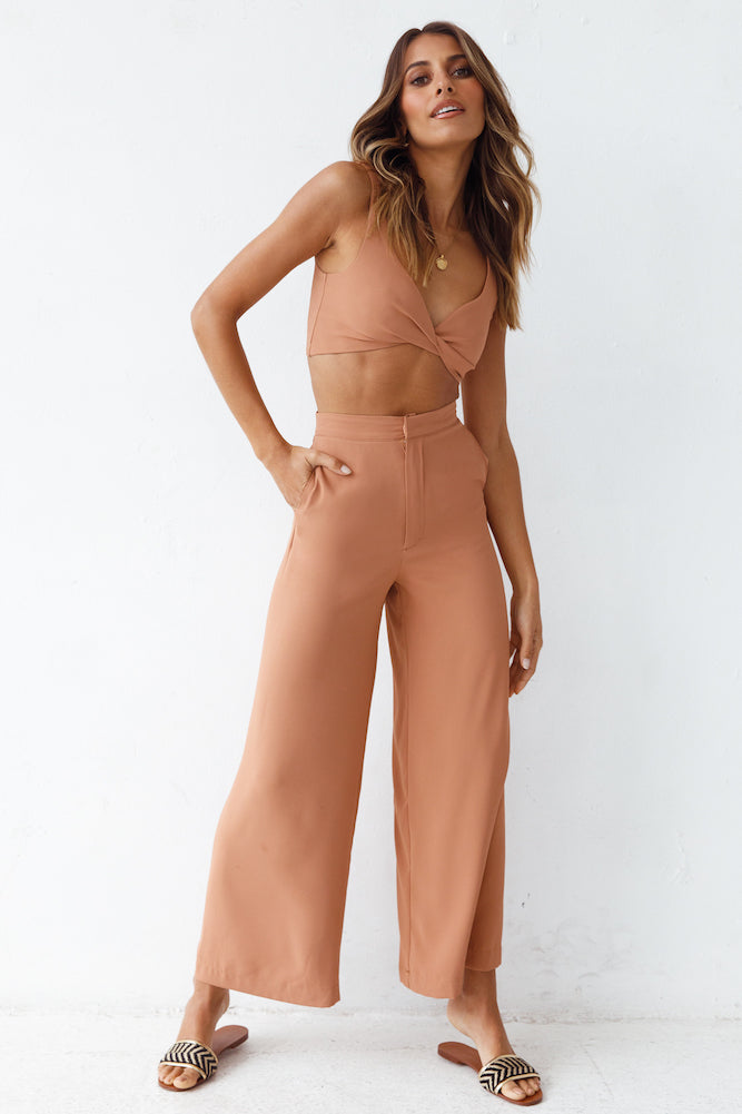 Everywhere You Are Crop Top Tan-Roy Dress