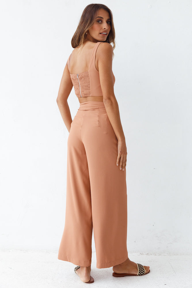 Everywhere You Are Crop Top Tan-Roy Dress