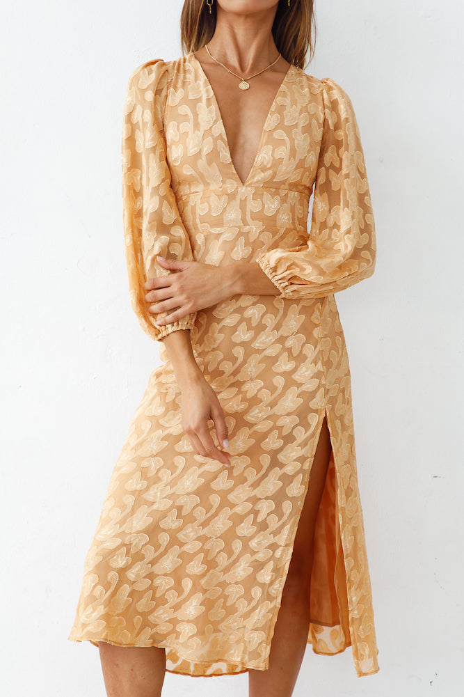 Alternative Plans Maxi Dress Tan-Roy Dress