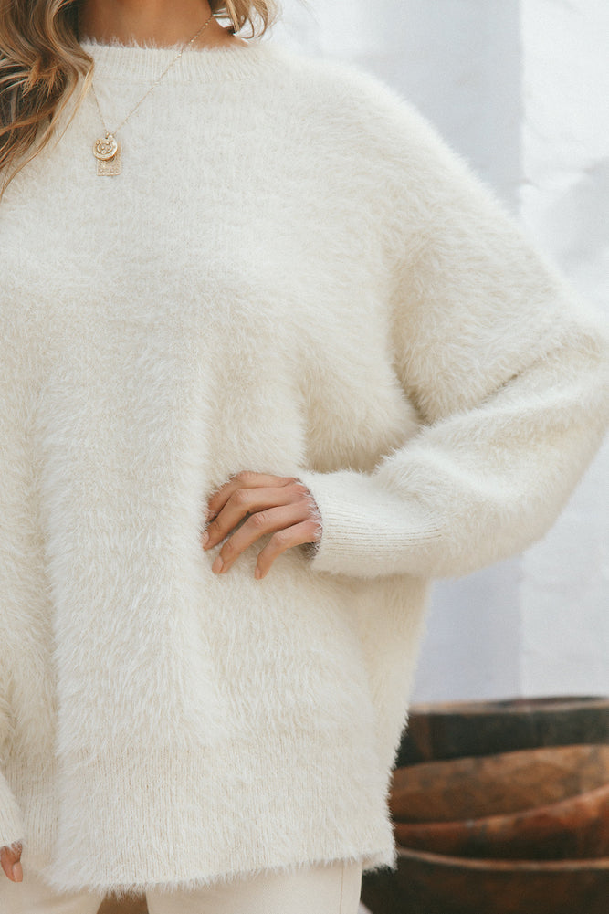 Artist Brush Knit Cream-Roy Dress