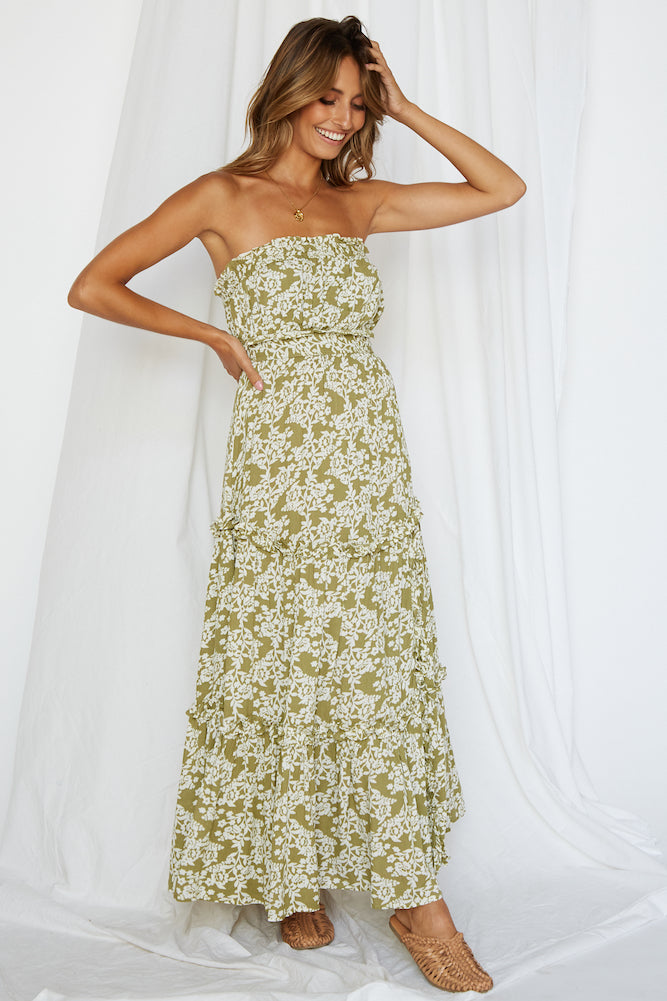 Atlas Maxi Dress Olive-Roy Dress