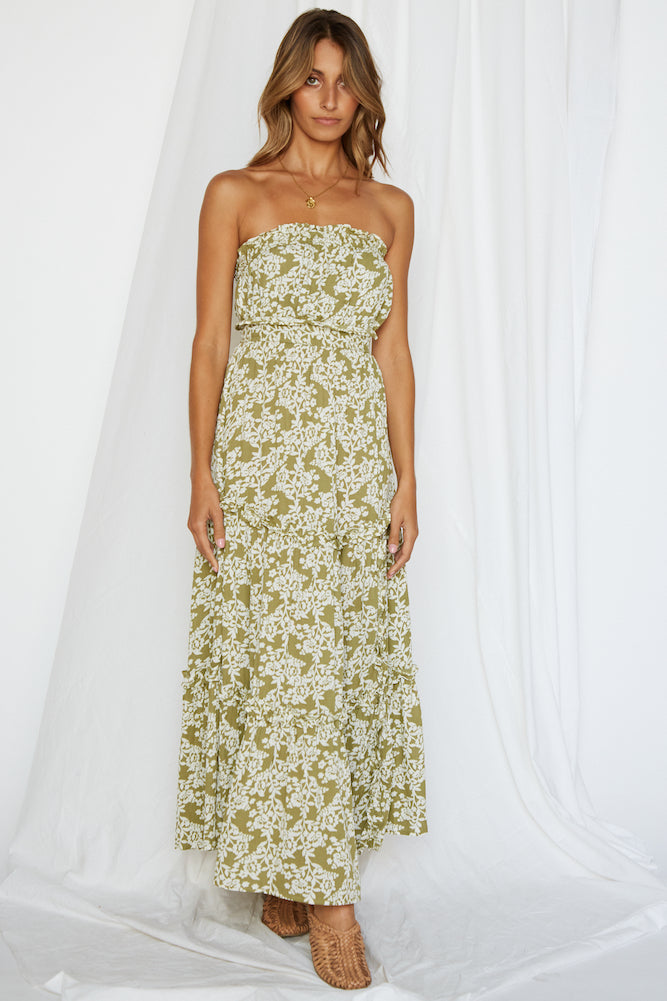 Atlas Maxi Dress Olive-Roy Dress
