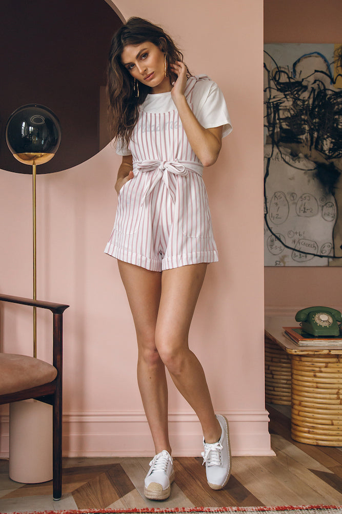 Cinque Terre Romper Pink-Roy Dress
