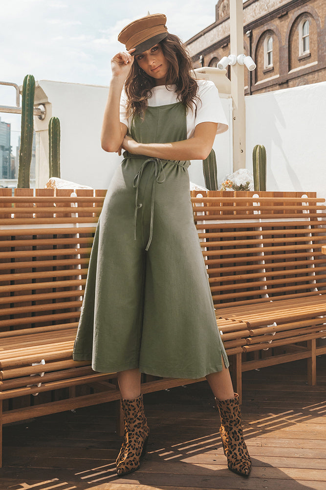 Avalon Afternoons Jumpsuit Khaki-Roy Dress