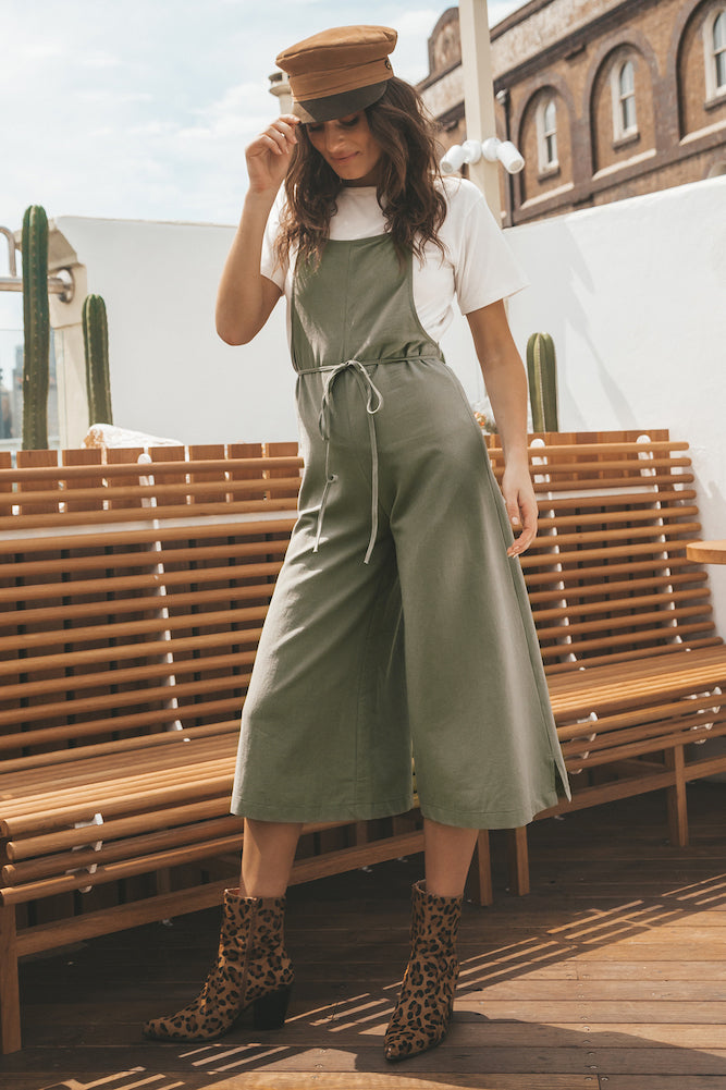 Avalon Afternoons Jumpsuit Khaki-Roy Dress