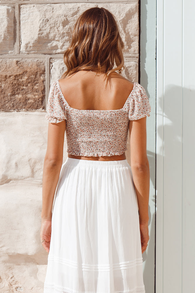 Mademoiselle Crop Top Pink-Roy Dress