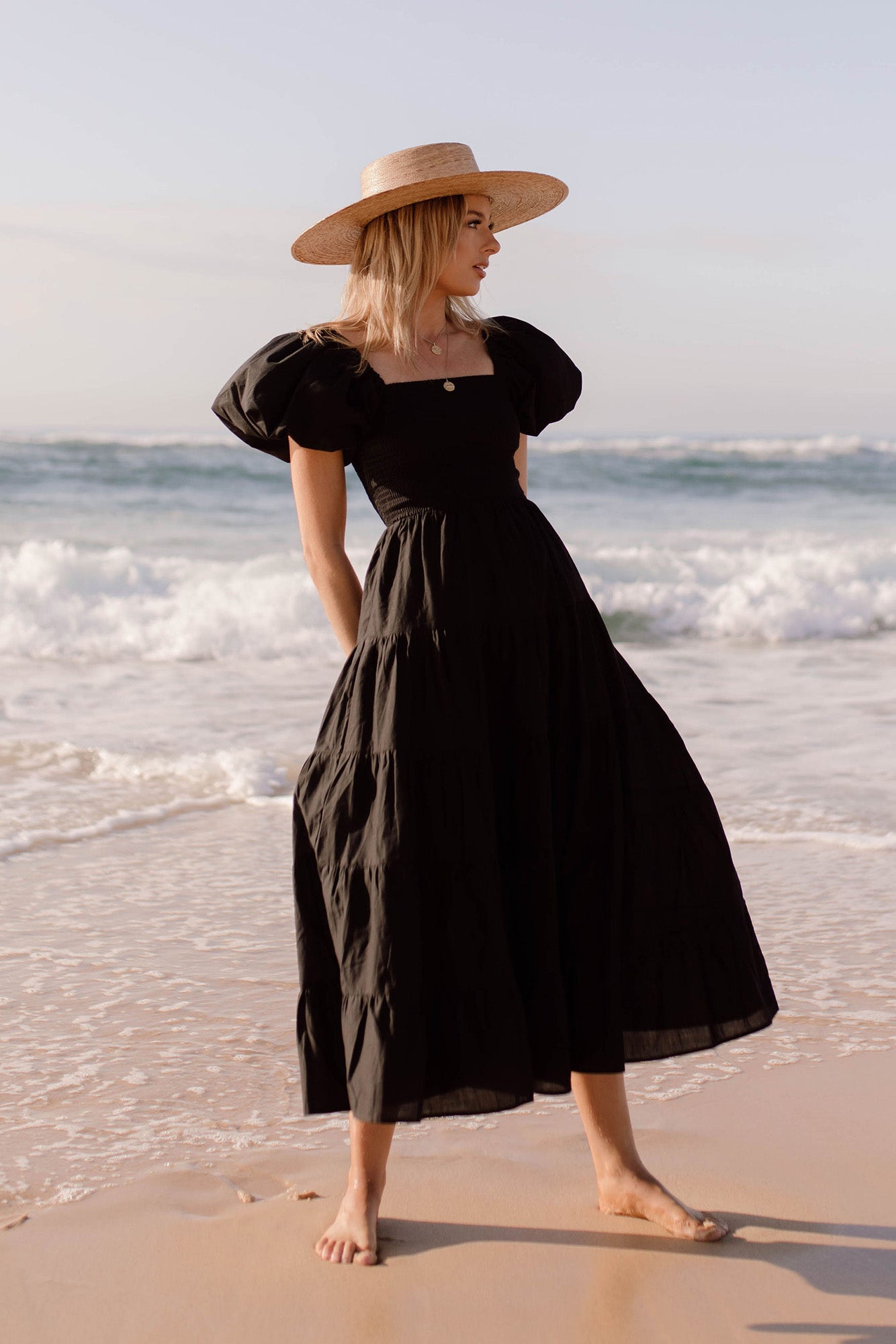 Adela Maxi Dress Black-Roy Dress