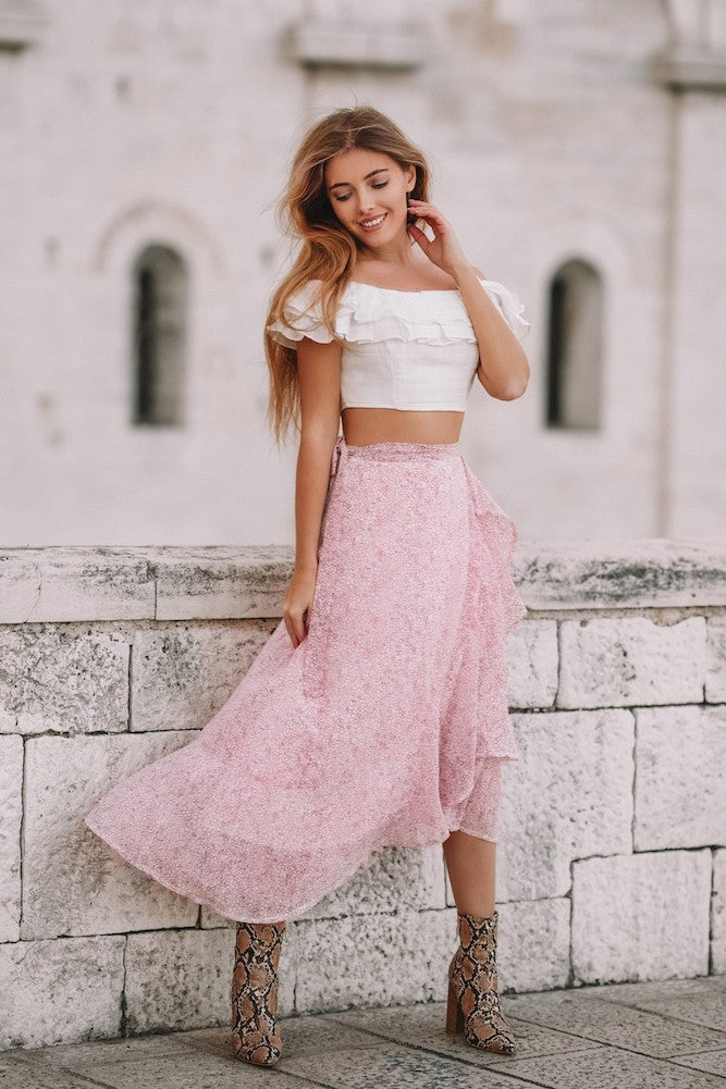 Eye Catcher Crop Top White-Roy Dress