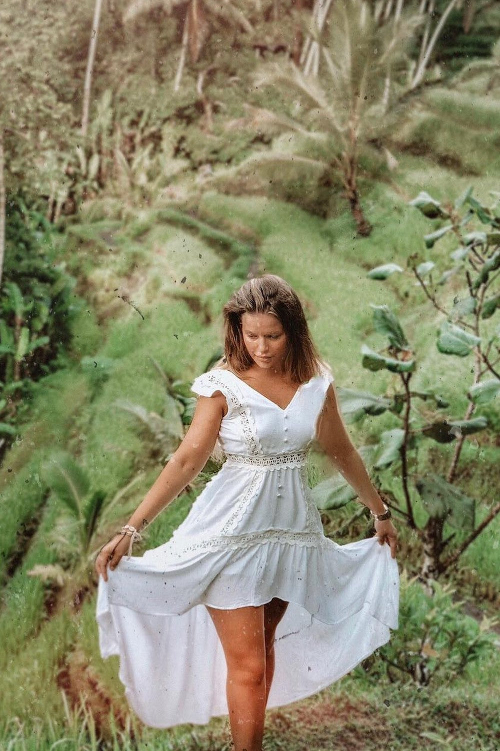 Alignment Maxi Dress White-Roy Dress