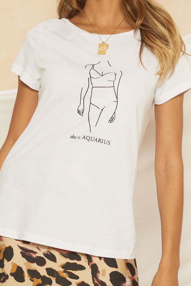 She Is Aquarius Tee-Roy Dress