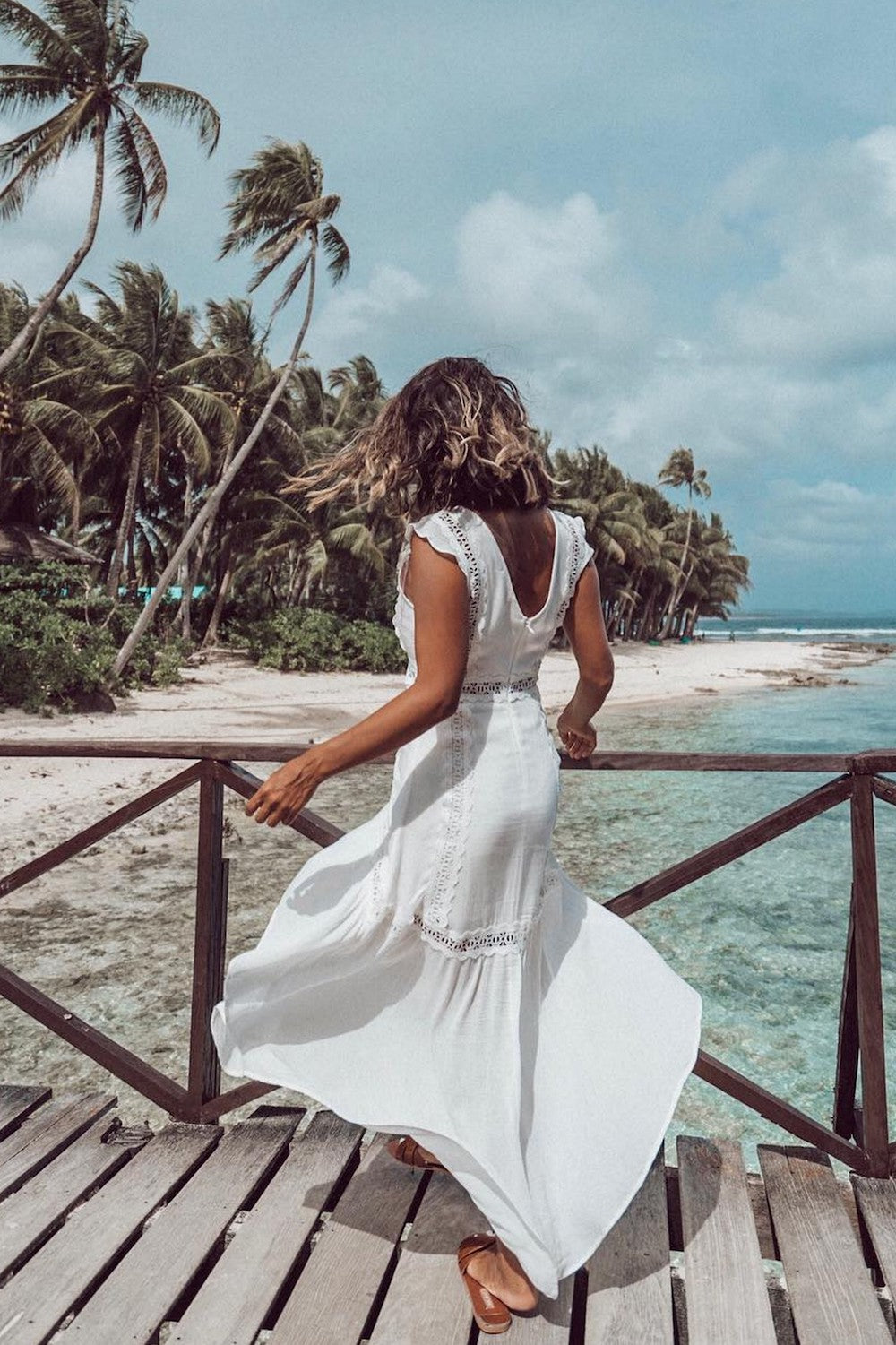 Alignment Maxi Dress White-Roy Dress