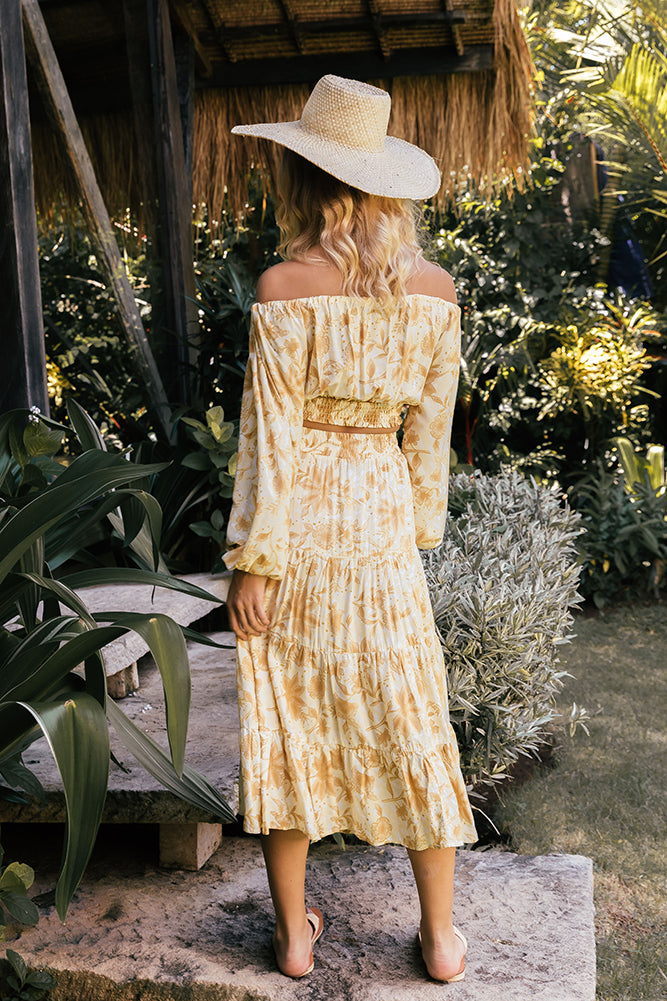 Right For Me Crop Top Yellow-Roy Dress