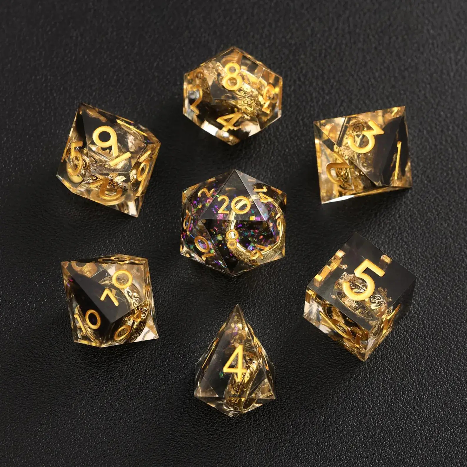 Black Brass Ring Dice – The Lord of the Rings Dice Set