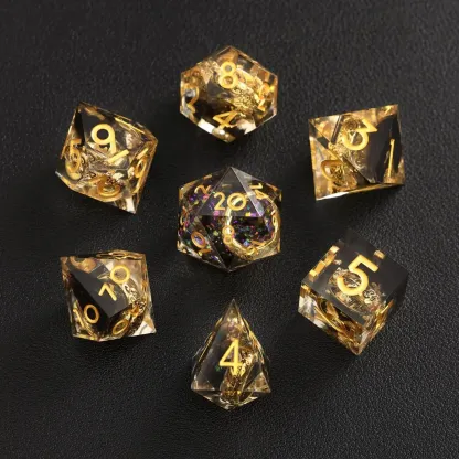 Black Brass Ring Dice – The Lord of the Rings Dice Set