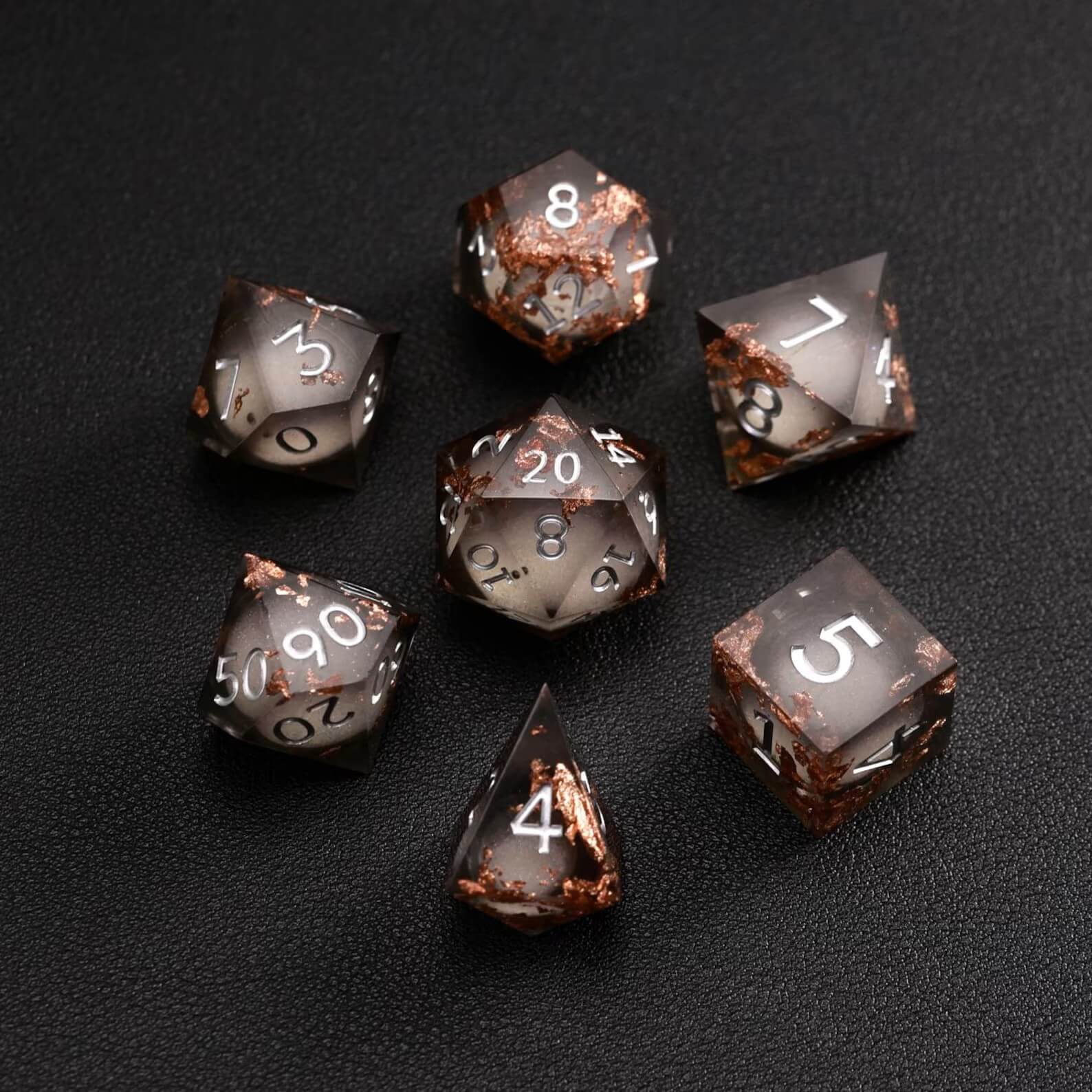 Black Copper Foil Liquid Core Dice