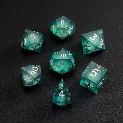Green Copper Foil Liquid Core Dice