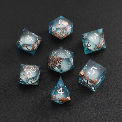 BLue Copper Foil Liquid Core Dice