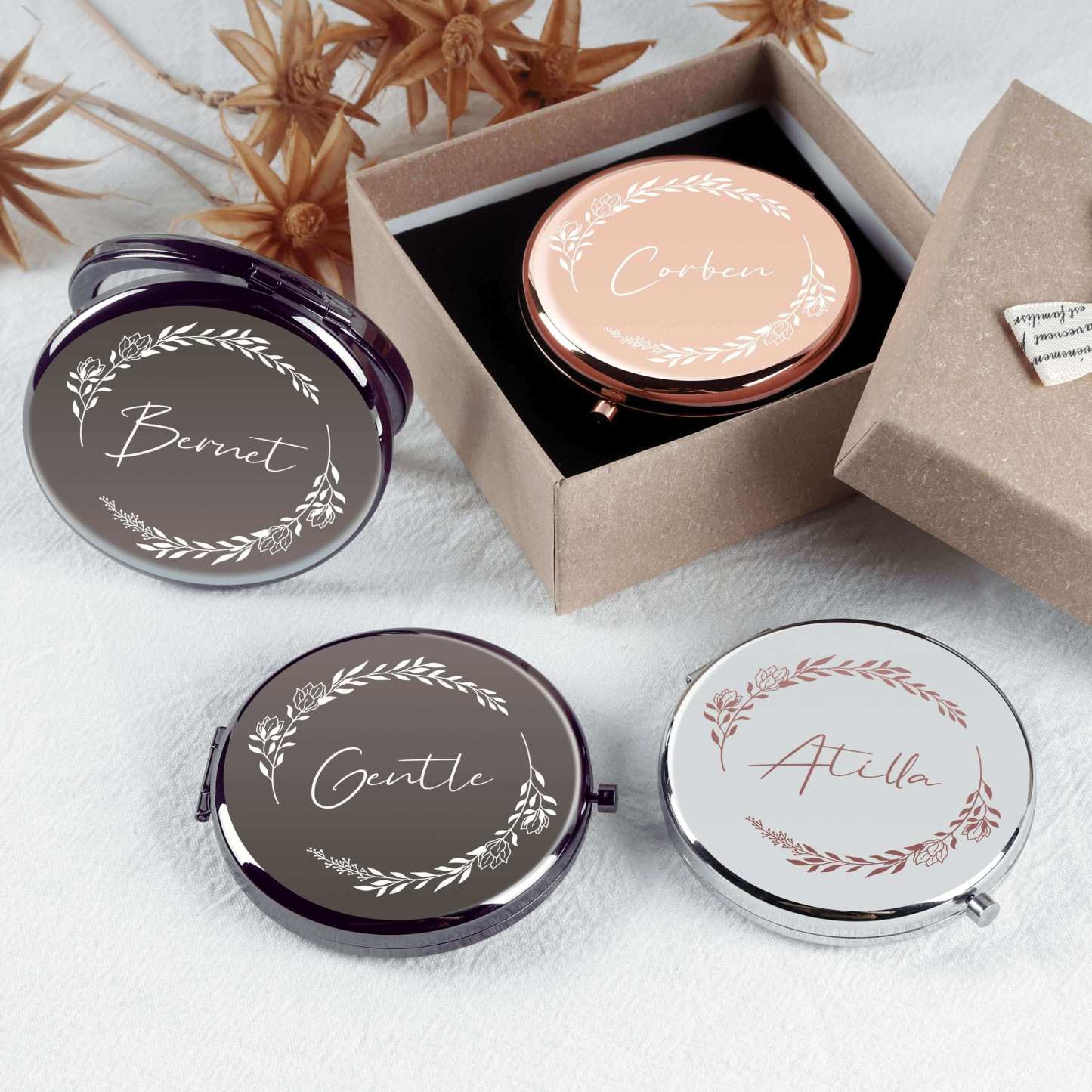 Personalized Compact Mirrors - Unique Custom Designs for Any Occasion