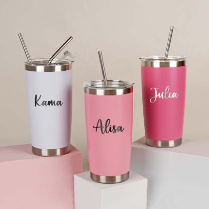 Custom Name Tumbler- Bridesmaid & Birthday Gift, Family Vacation Gift