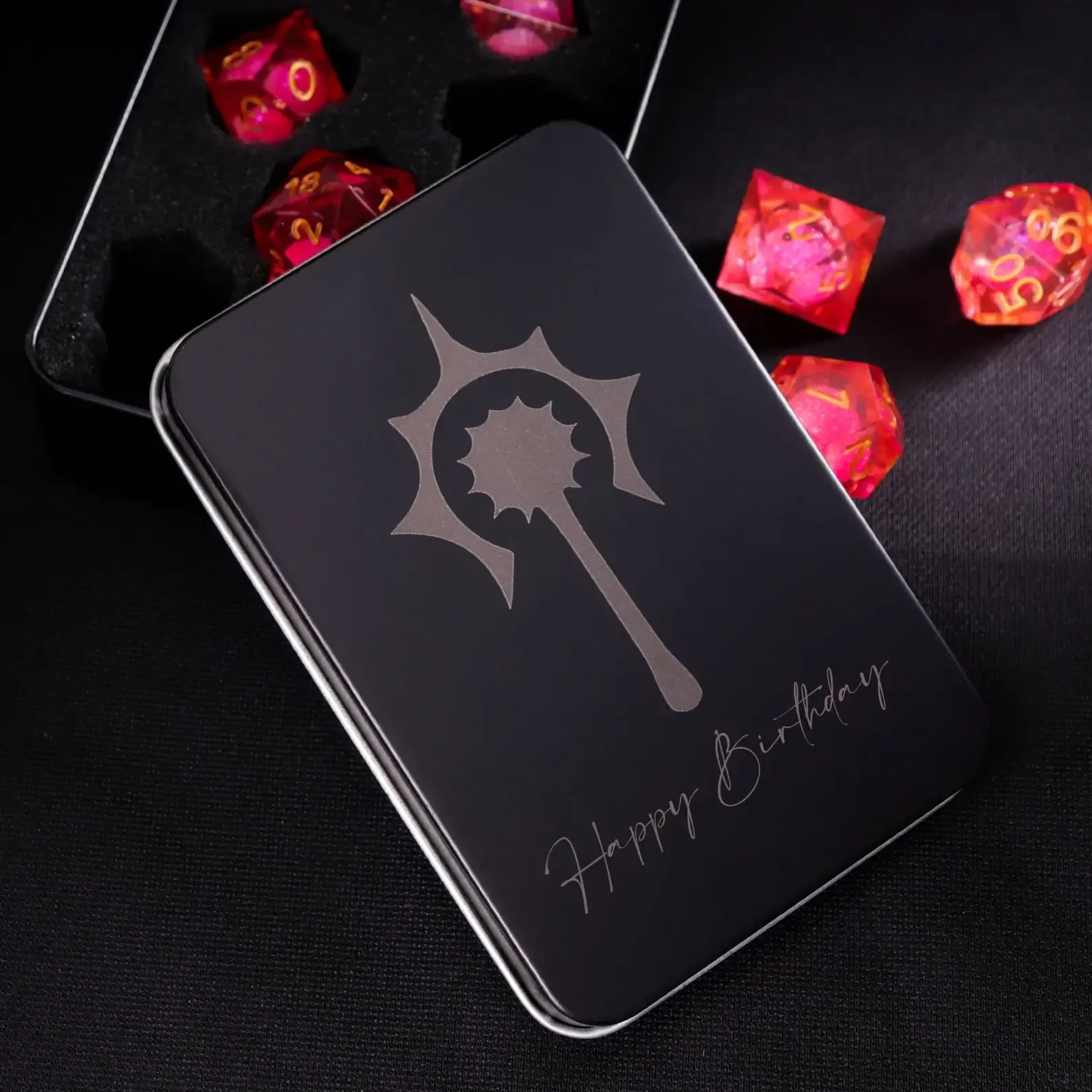 Personalized DND dice box service, Only service, not include box