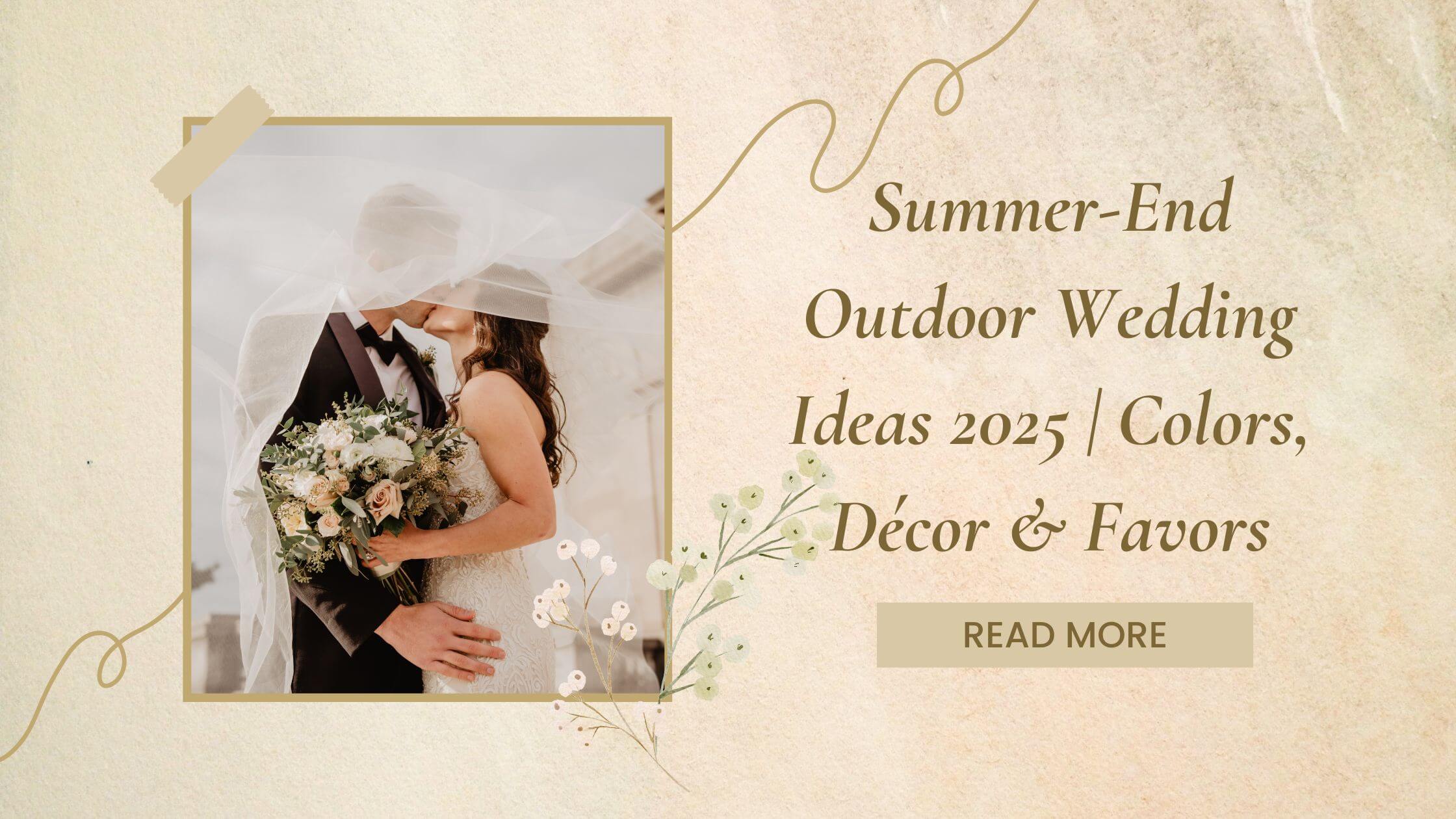 Summer-End Outdoor Wedding Ideas 2025 | Colors, Décor & Favors