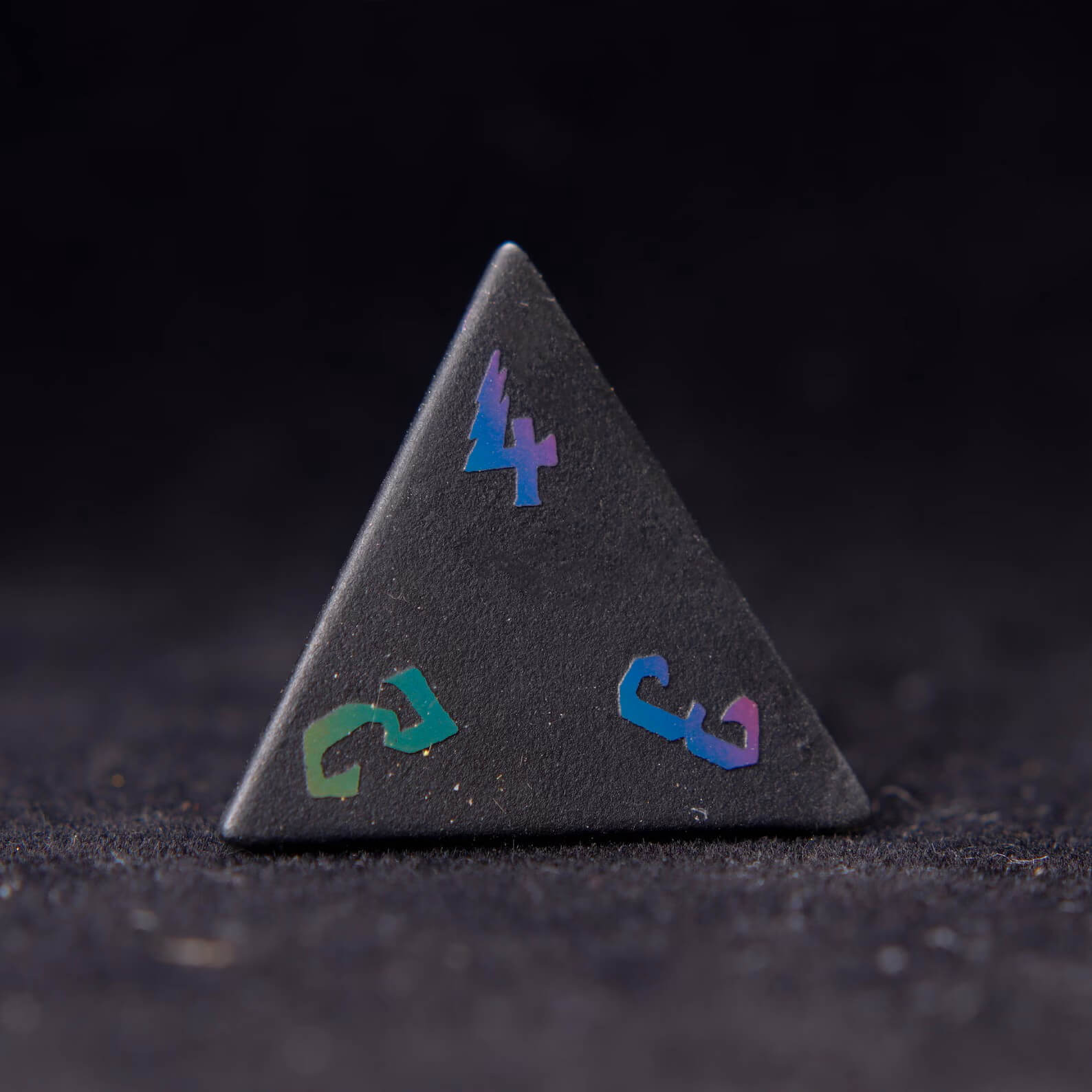 Black Obsidian DND Dice Set – Matte Sharp Edge Polyhedral Dice for D&D RPG