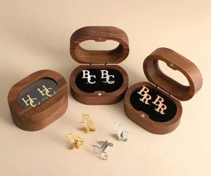 Personalized Cufflinks – Custom Initials, Wedding & Best Man Gifts