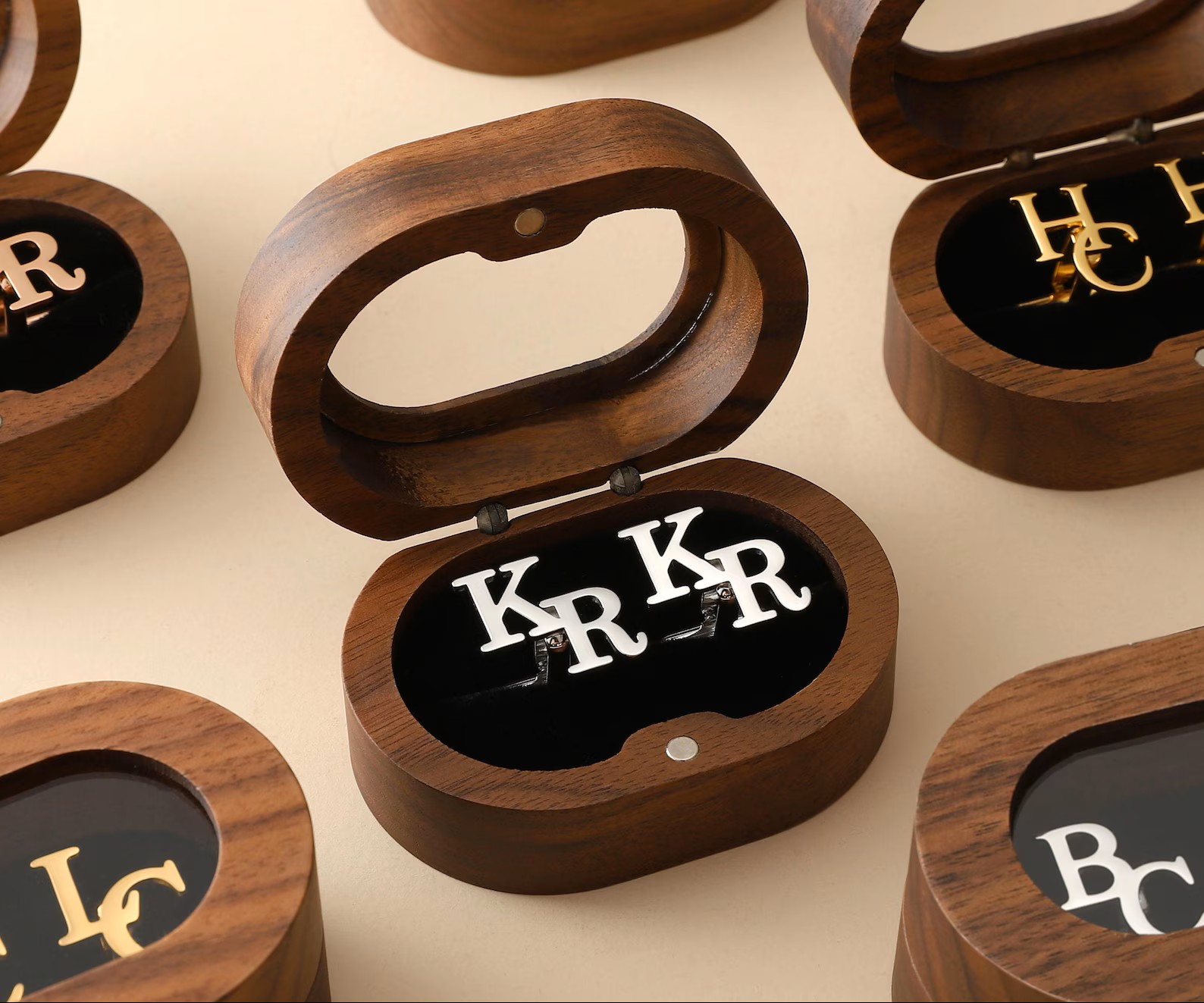 Personalized Cufflinks – Custom Initials, Wedding & Best Man Gifts
