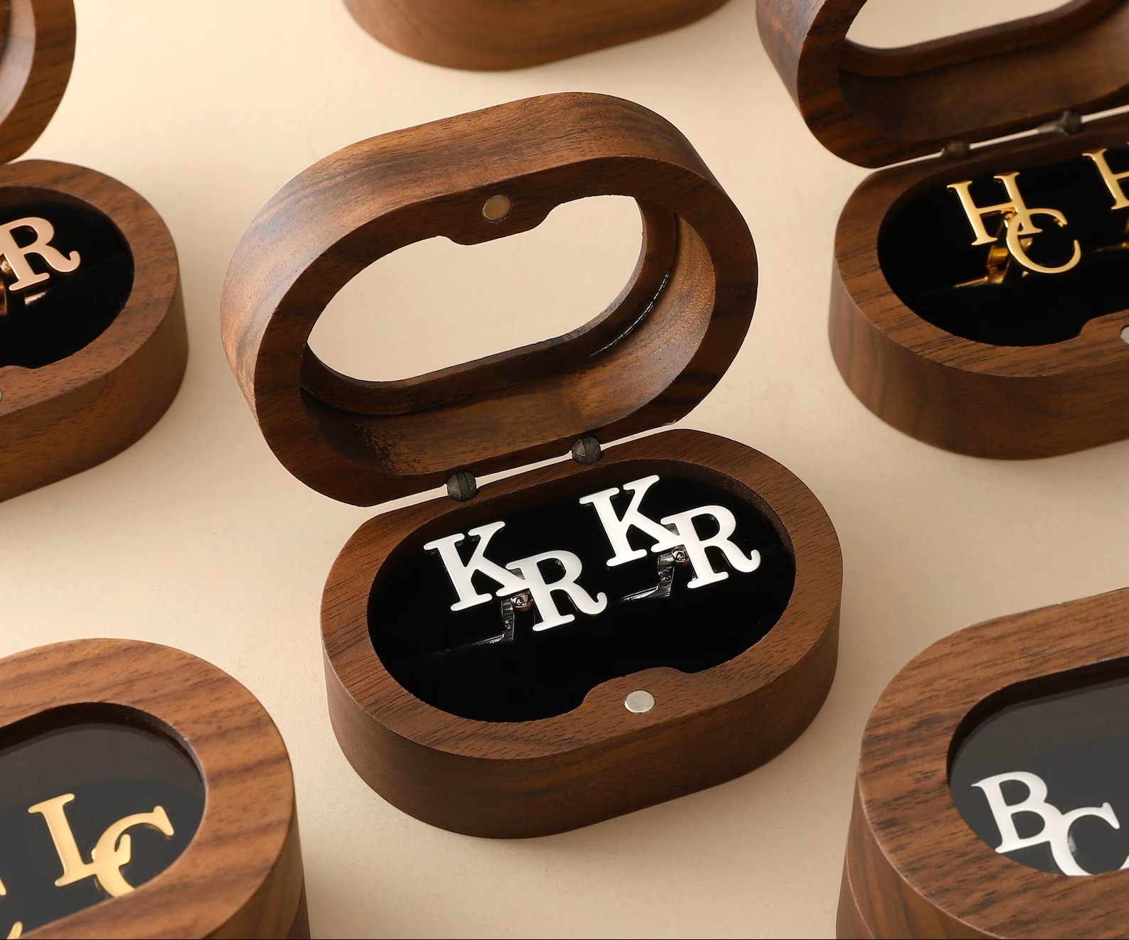 Personalized Cufflinks – Custom Initials, Wedding & Best Man Gifts