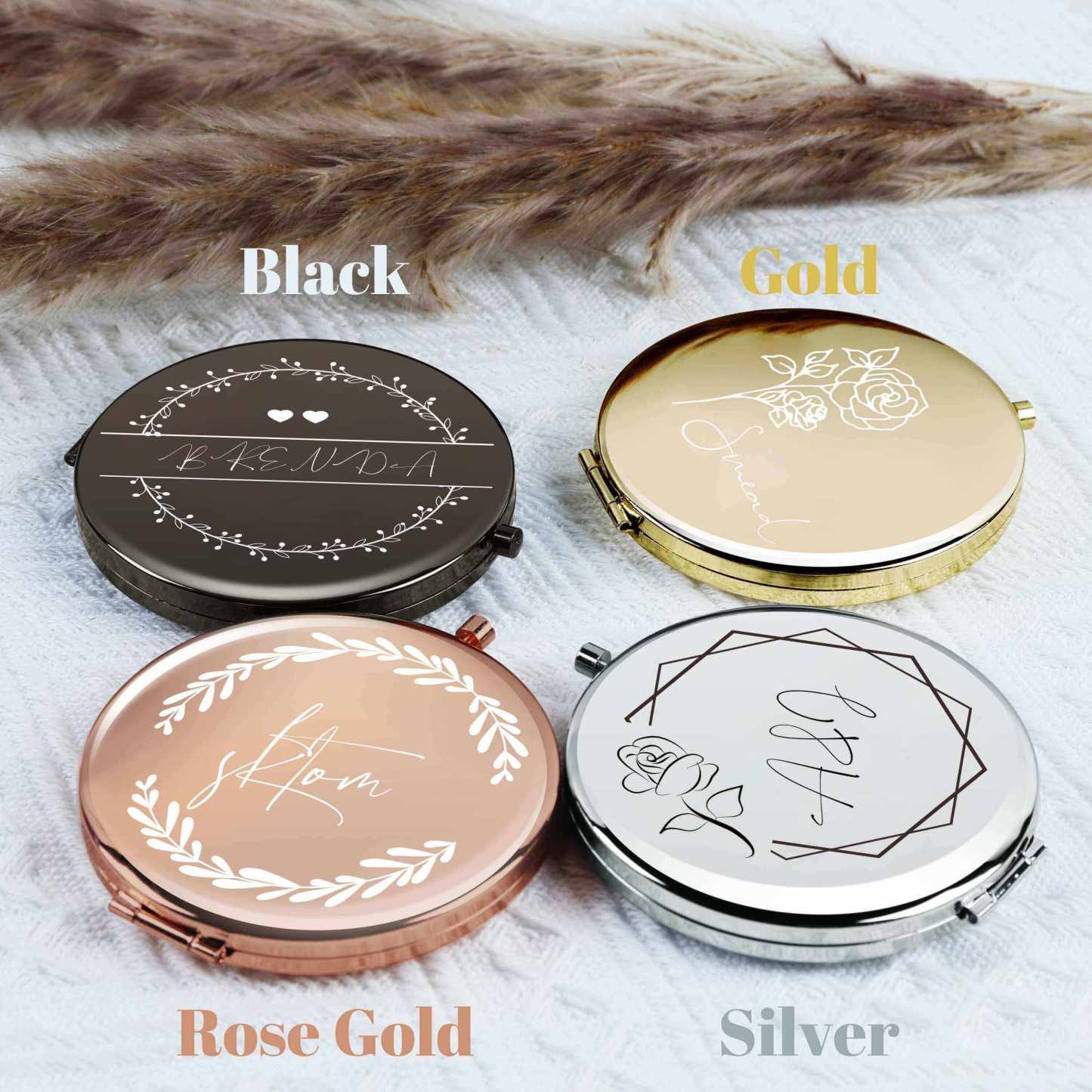 Personalized Compact Mirrors - Unique Custom Designs for Any Occasion