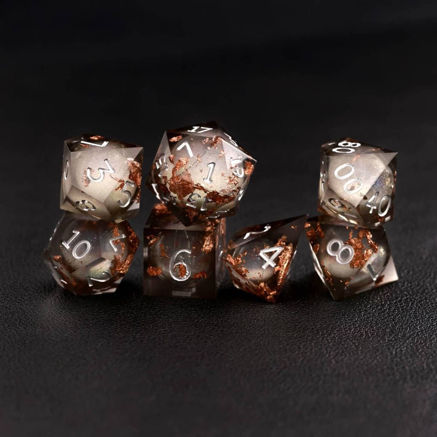 Black Copper Foil Liquid Core Dice