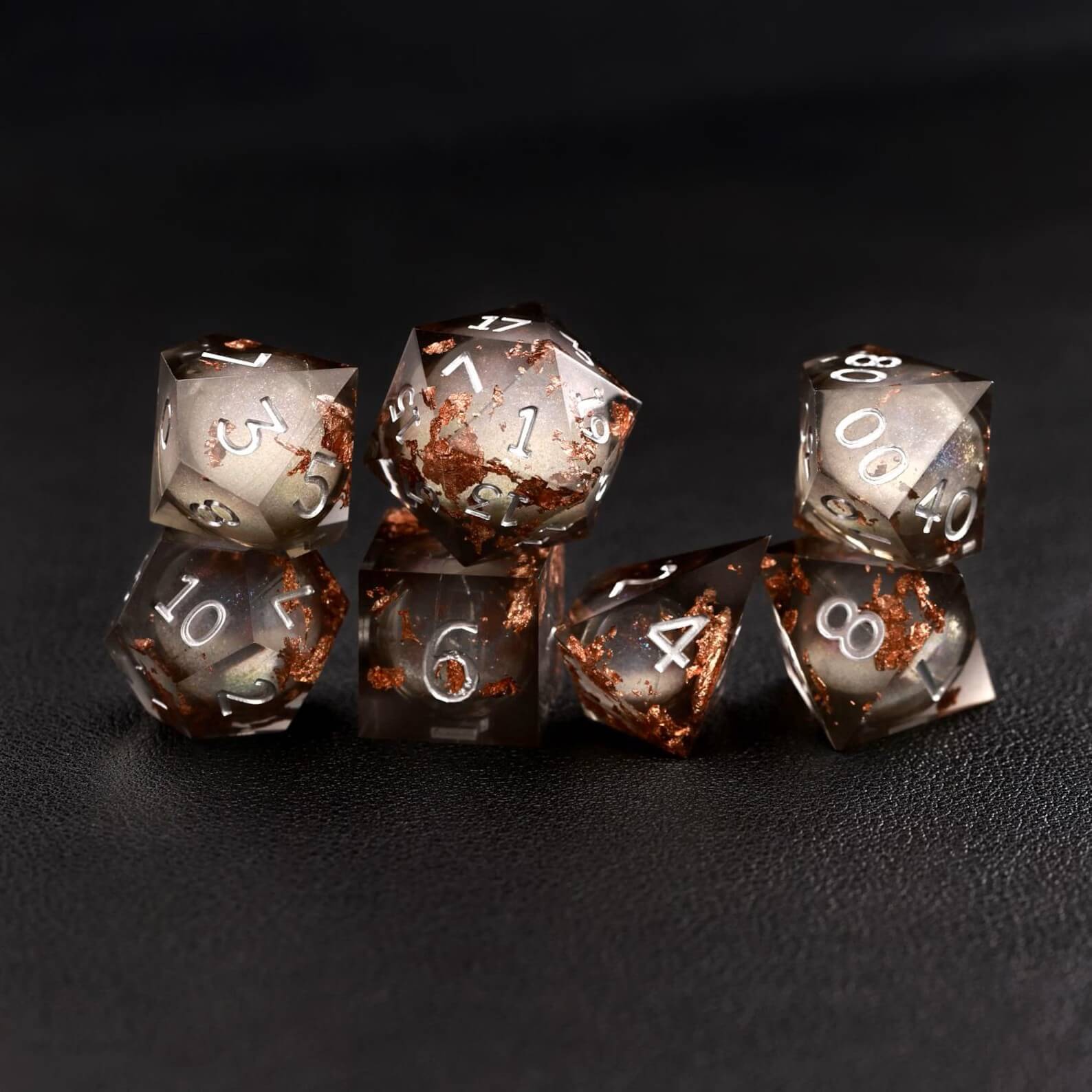Black Copper Foil Liquid Core Dice